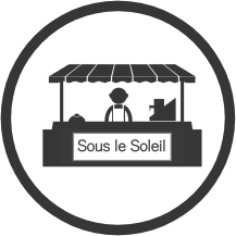 Les marchés de produits sous le soleil